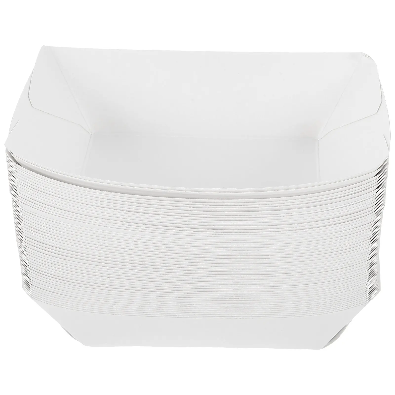 

50Pcs Frying Food Box Paper Material Portable for Home Kitchen Restaurant Takeout Fried Chicken Holder Snacks Boat
