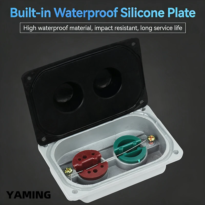 Start-Stop Push Button Waterproof Switch Box LA10-2S LA10-3S LA10-1S Control ON OFF Cast Aluminum Shell