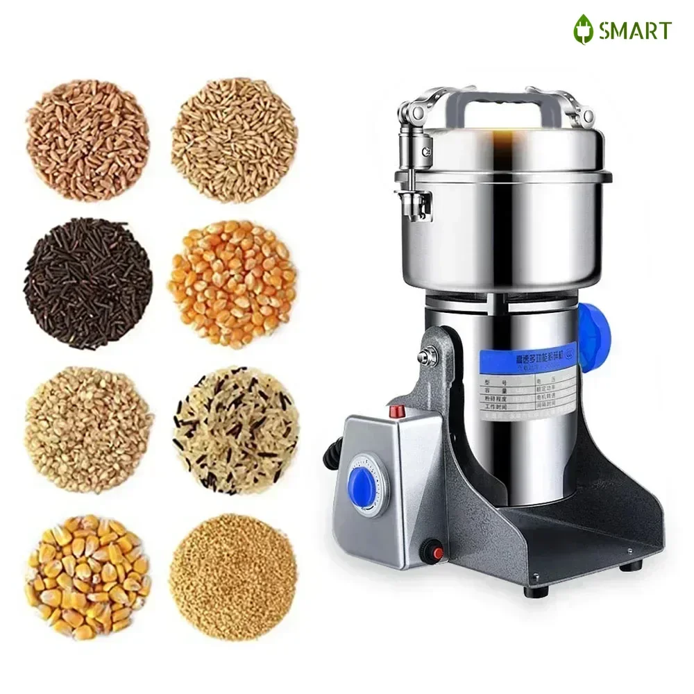 New 800g electric grain mill for grinding dry foods (grains, spices, cereals, coffee)also a crusher for beans and coffee powder