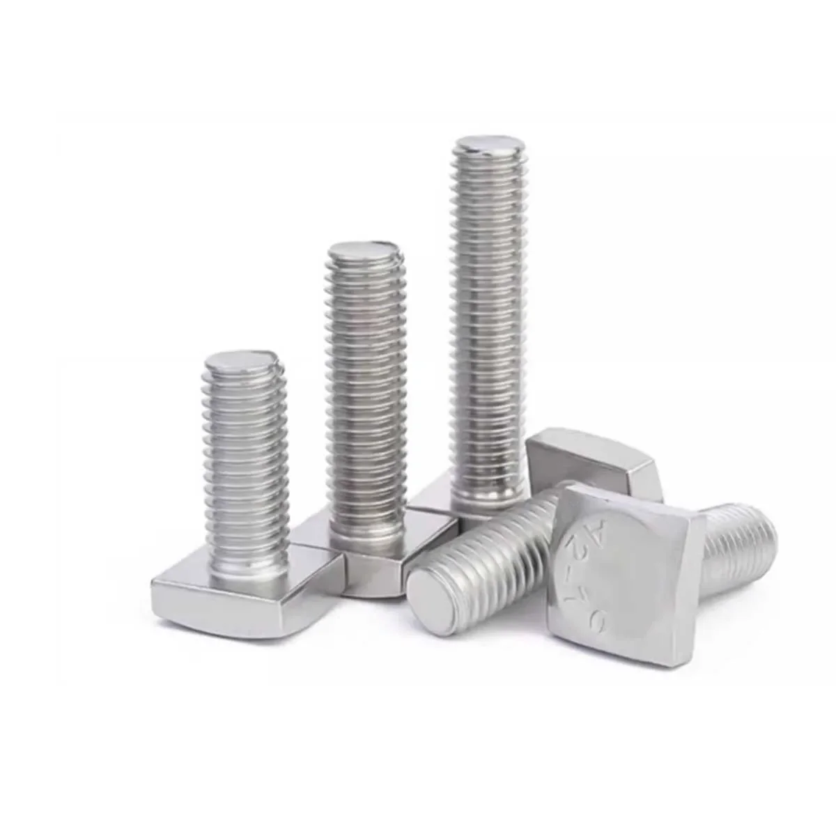 304 baut kepala persegi Gb35 Stainless Steel Bolt