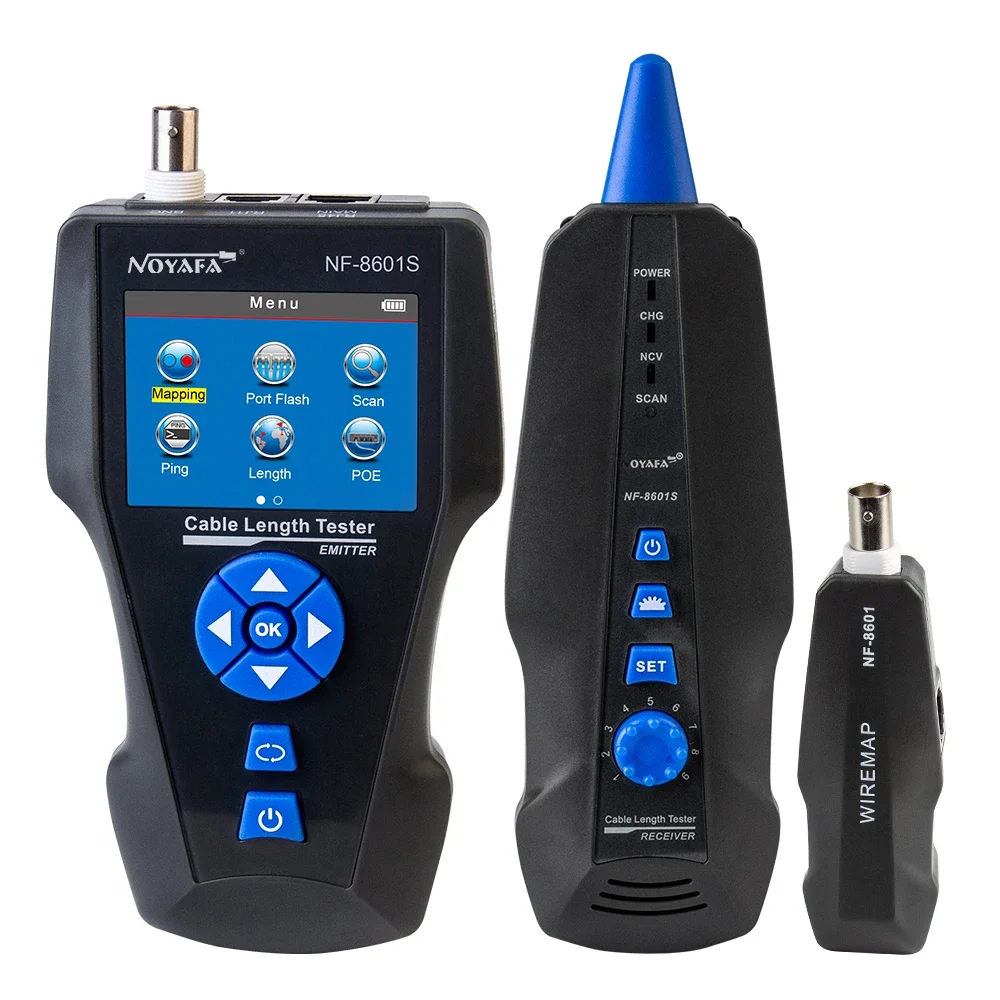 Noyafa new arrived NF-8601S multifunction TDR network cable tester with PoE/PING/Port Flash function