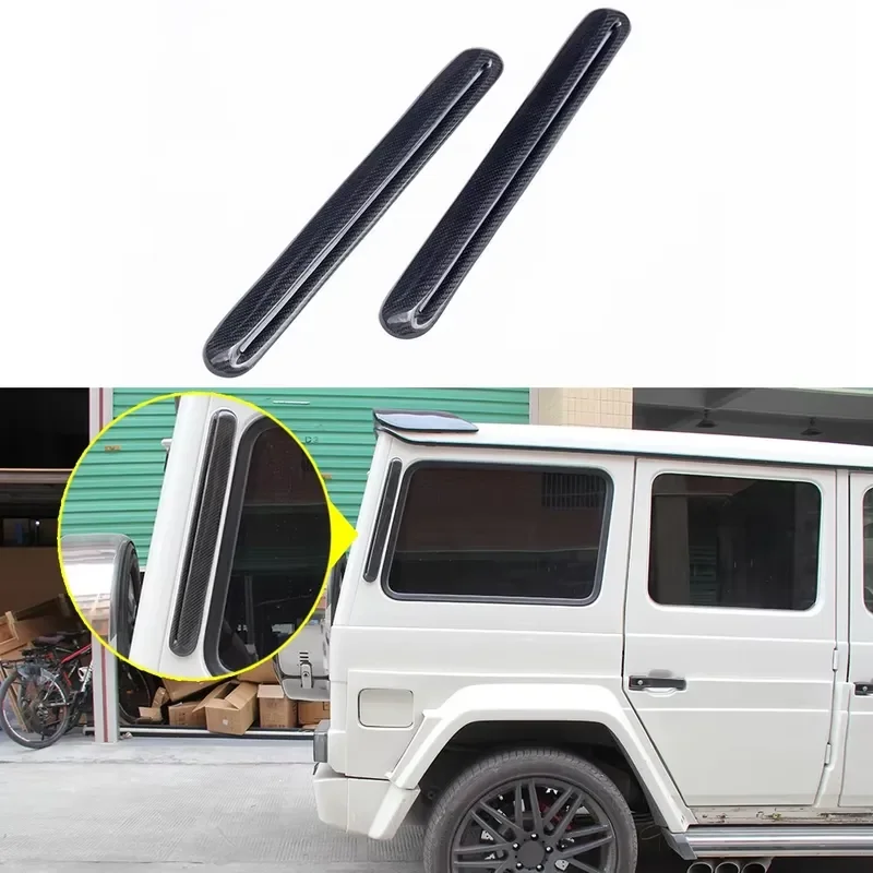 Carbon Fiber C Pillar Rear Vent Cover for - W463 G55 G63 G500 G550 2010+ Exterior Trim