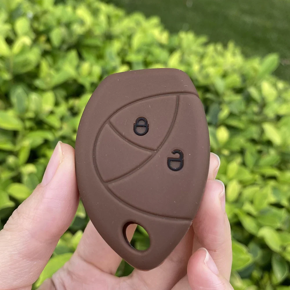 2 3 Buttons Silicone Car key cover Shell for Toyota Malaysia Truguard VG Alarm Cobra for Renault Logan Remote key Accessories