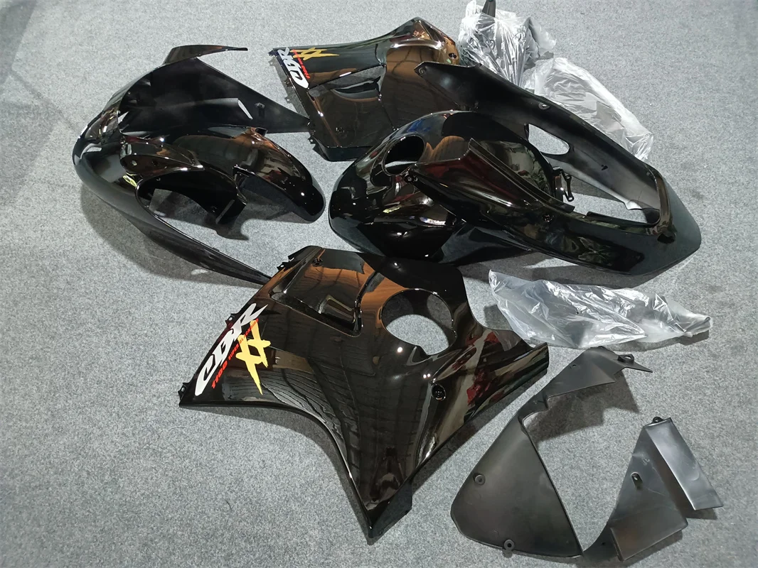 Motorcycle Moto Bike ABS Plastic Bodywork Full Fairing Kit For 1996 To 2007 HONDA CBR1100XX CBR1100 Blackbird CBR Black Gold