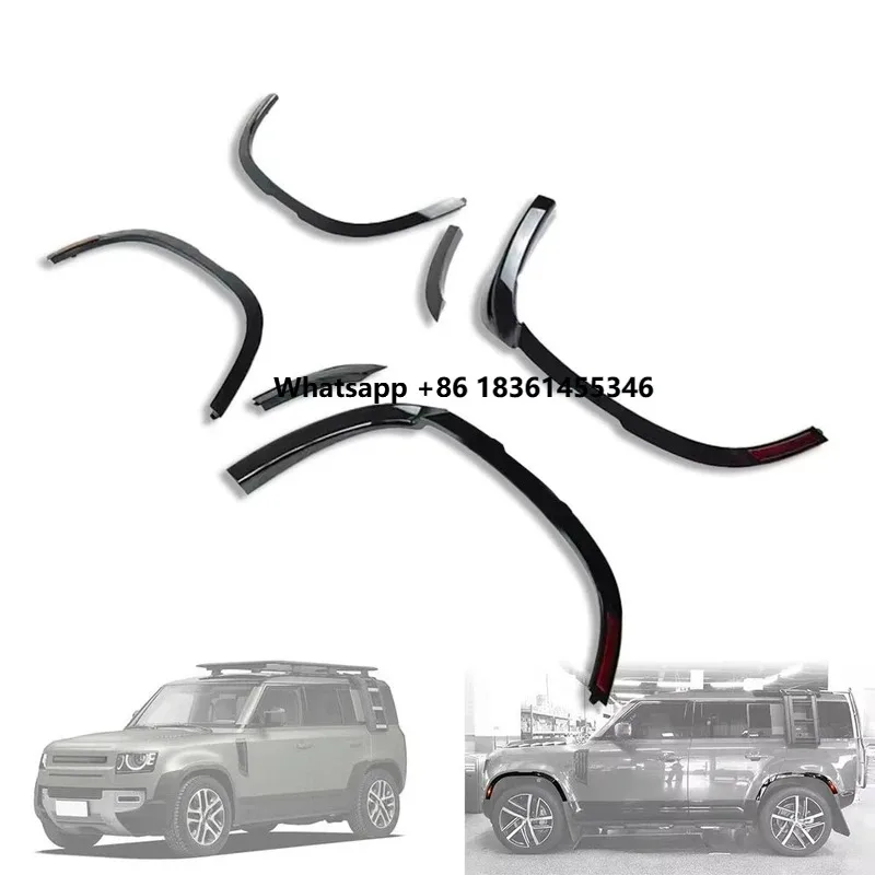

for Defender 2020 2021 Black Car Front Rear Wheel Fender Arch Fender Flares