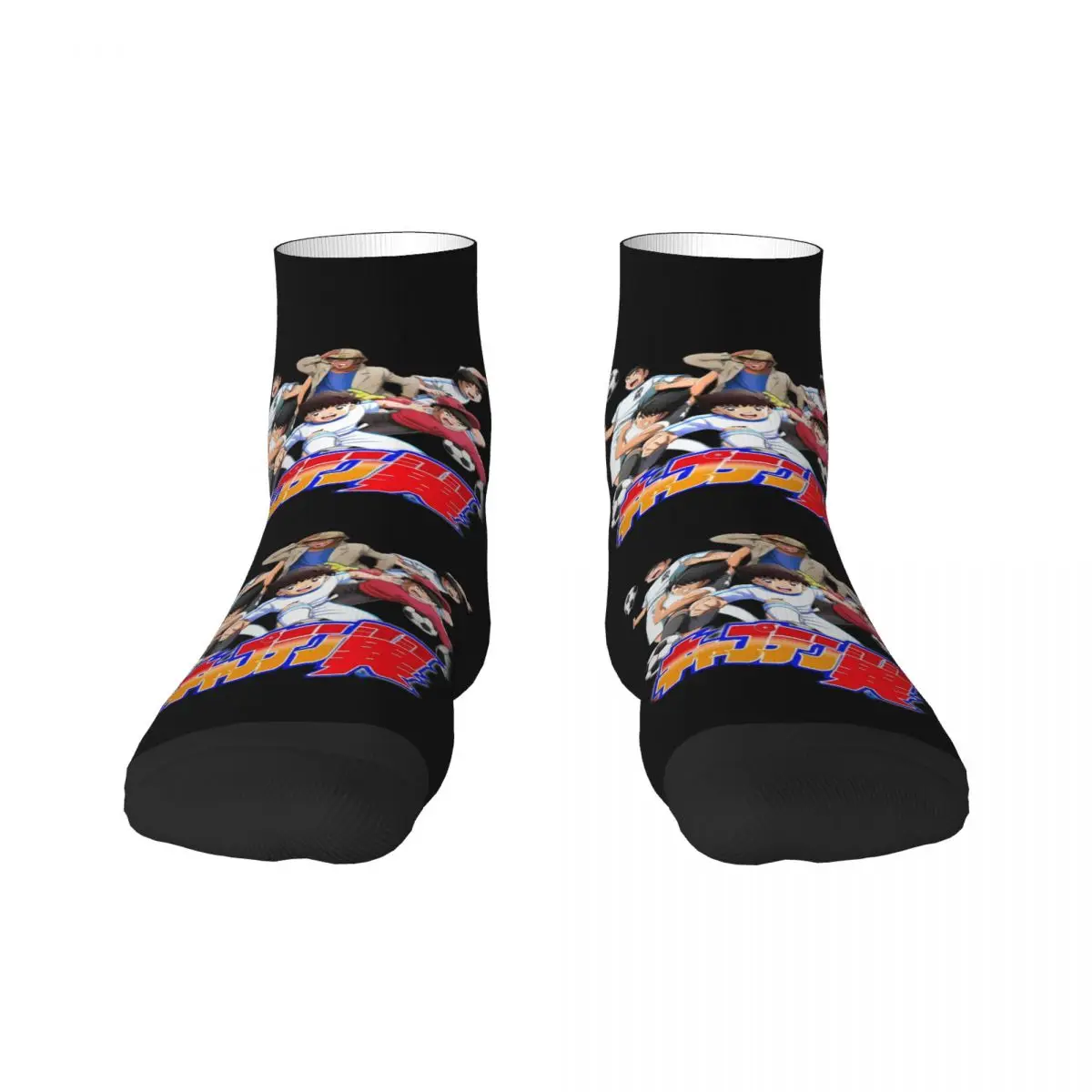 Funny Captain Tsubasa Newteam Socks Women Men Warm 3D Printed Boy Football motion Sports Football Socks