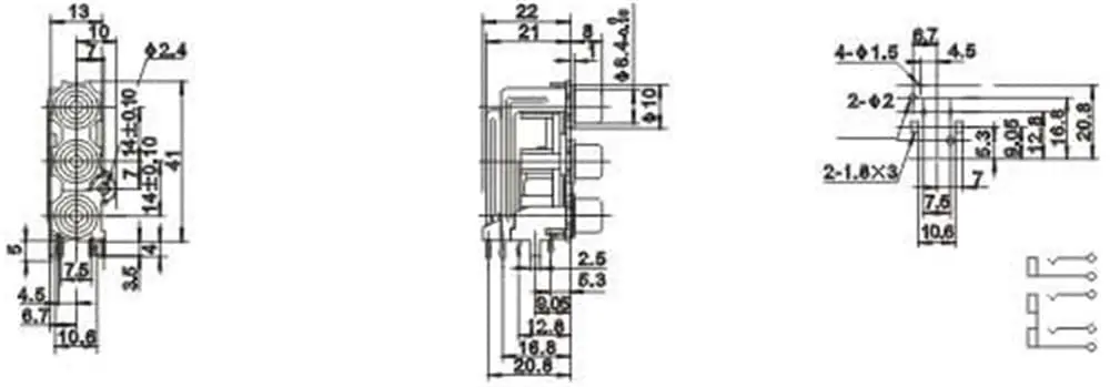 RCA Yellow Color Connector Jack for PCB Mount 90 Degree, Compatible with Amplifiers Receivers DVD Players TVs and Other Devices