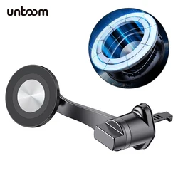 Universal Magnetic Car Phone Holder with Metal Hook 360° Rotation Car Air Vent Cell Phone Mount for iPhone 15 14 MagSafe Samsung