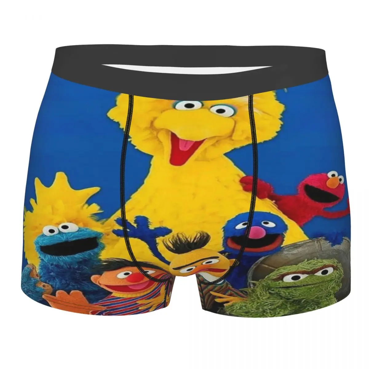 

Custom Cool Cookie Monster Television Programs Boxers Shorts Panties Men's Underpants Breathable Briefs Underwear