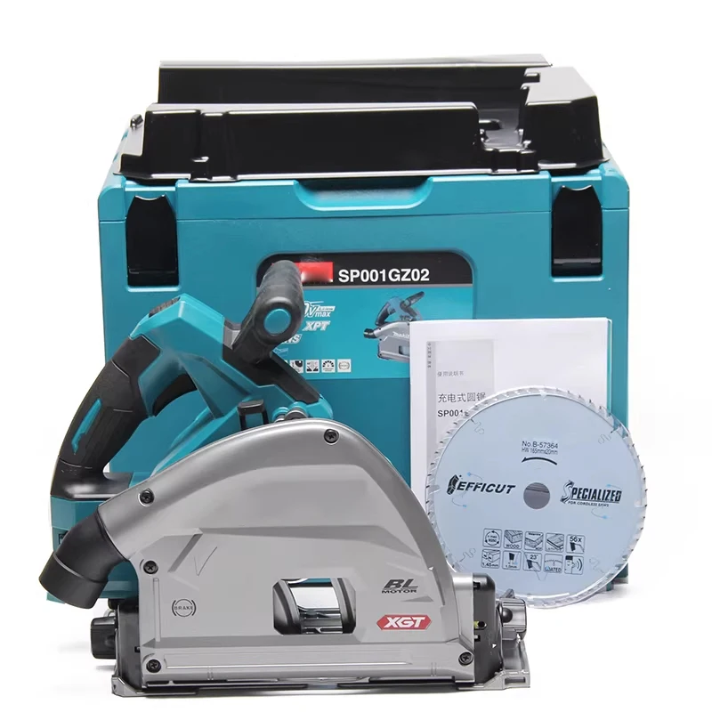 Electric Track Saw Portable Electric Track  Woodworking Guide Saw 45°/48° Bevel Lithium-Ion Saw Straight Cut