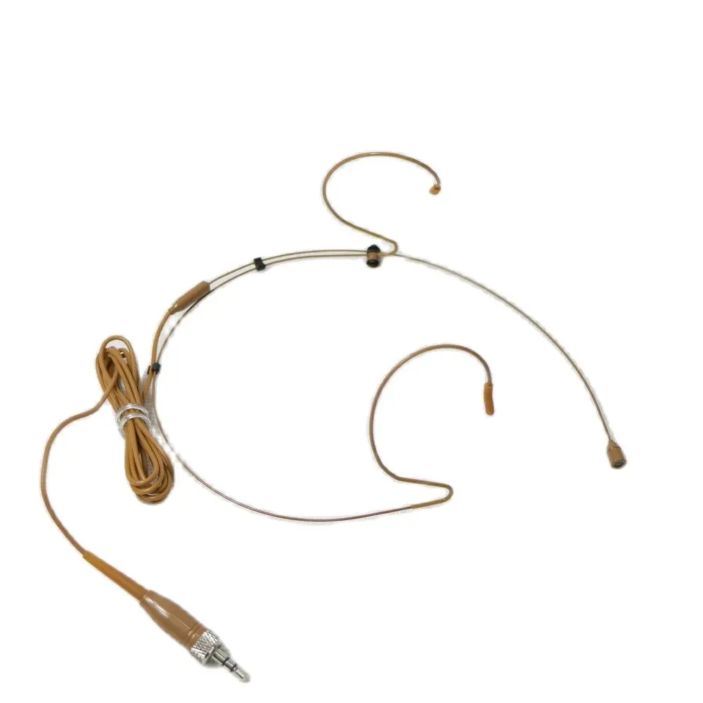 Brown Tan Color SK HeadMic Headset Microphone For Sennheiser G2 G3 G4 G5 Wireless Transmitter Stage DJ Karaoke Sing Recording