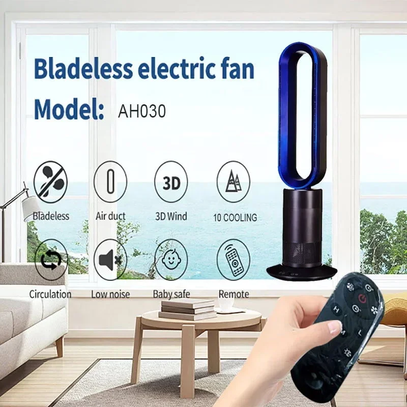 Ptc Heater Appliances Electrical Standing Fan Home Electric Heater Air Conditioner Fan Heating Cooling Bladeless Tower Fan