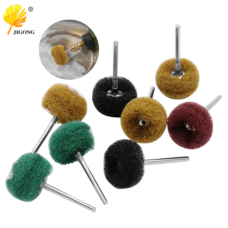 

20pcs Shank Nylon Abrasive Wheel Brush Rotary Tool Accessories With 3mm Shank For Buffing Polishing Grinding