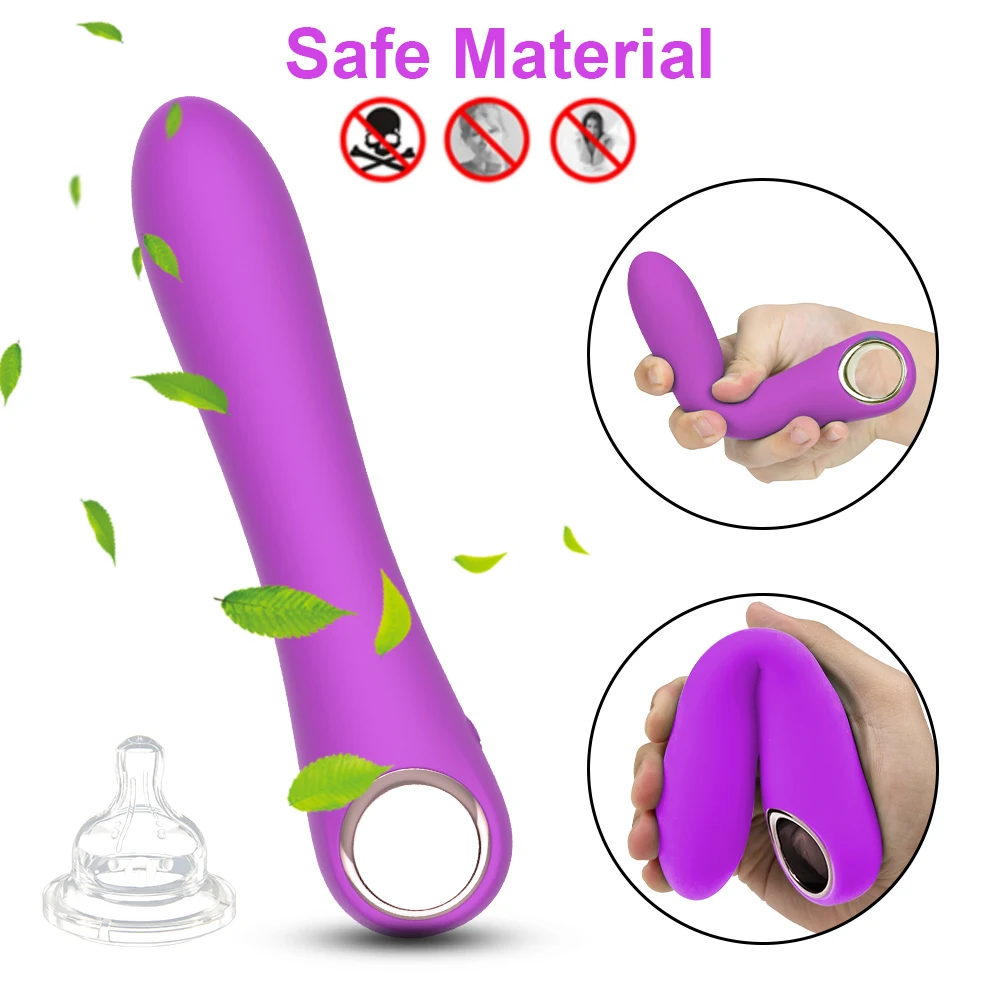 10 Speeds Powerful G-Spot Vibrator for Women Soft Silicone Dildo Vagina Clitoris Stimulator Vibrator Female Sex Toys for Adults