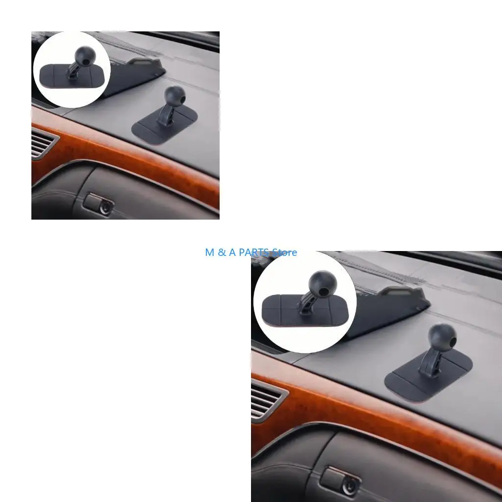 U1JF No Tools Car Phone Mount ABS Heat Resistant Secure Silicone Grip for Bumpy Road