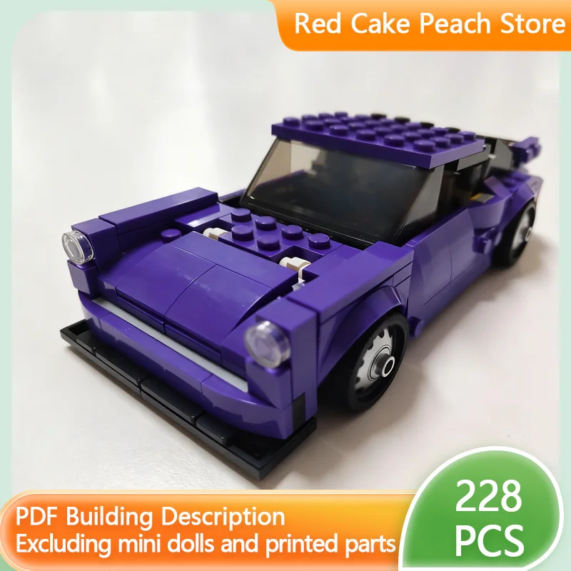 

Модель скоростного гоночного автомобиля MOC Building Высокопроизводительный спортивный автомобиль Модульная технология Детские праздничные подарки Сборка игрушек Костюм