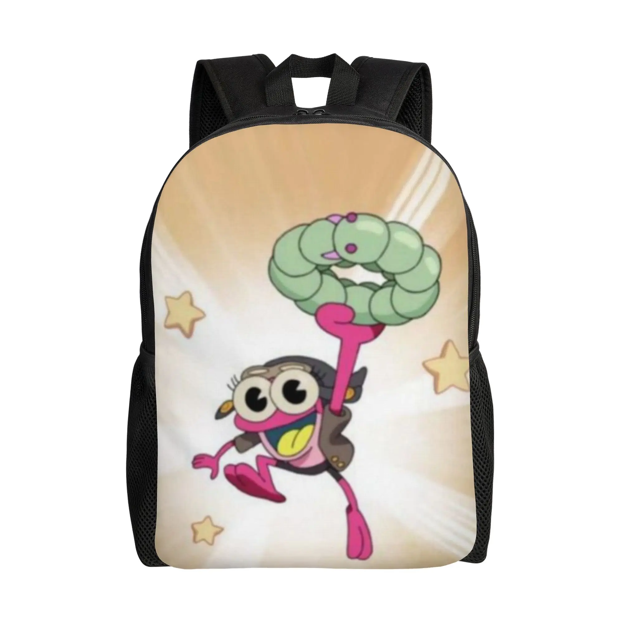 

Back to school season Sprig Plantar Schoolbag Amphibia Students Dual-Use Backpack