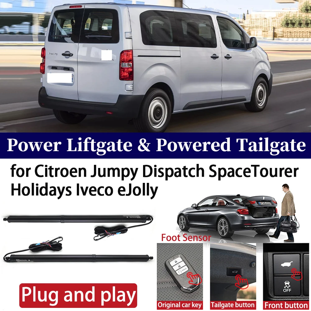 for Citroen Jumpy Dispatch SpaceTourer Holidays Iveco eJolly Car Auto Power Electric Tailgate Liftgate Lift Trunk Closer System