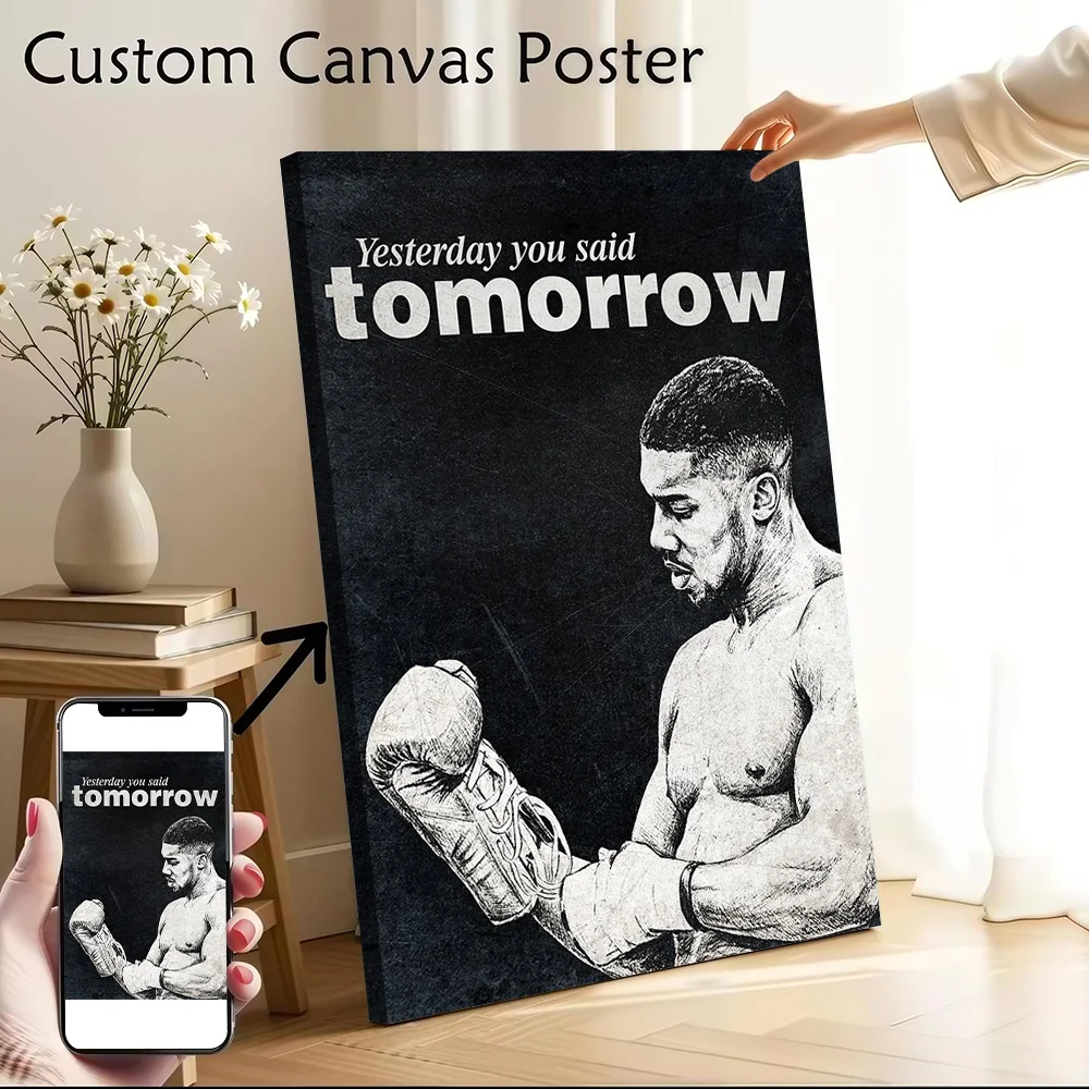 Boxing – “Yesterday You Said Tomorrow” Canvas Poster Wall Art Customizable High Quality Printed Picture for Home Decor Bedroom