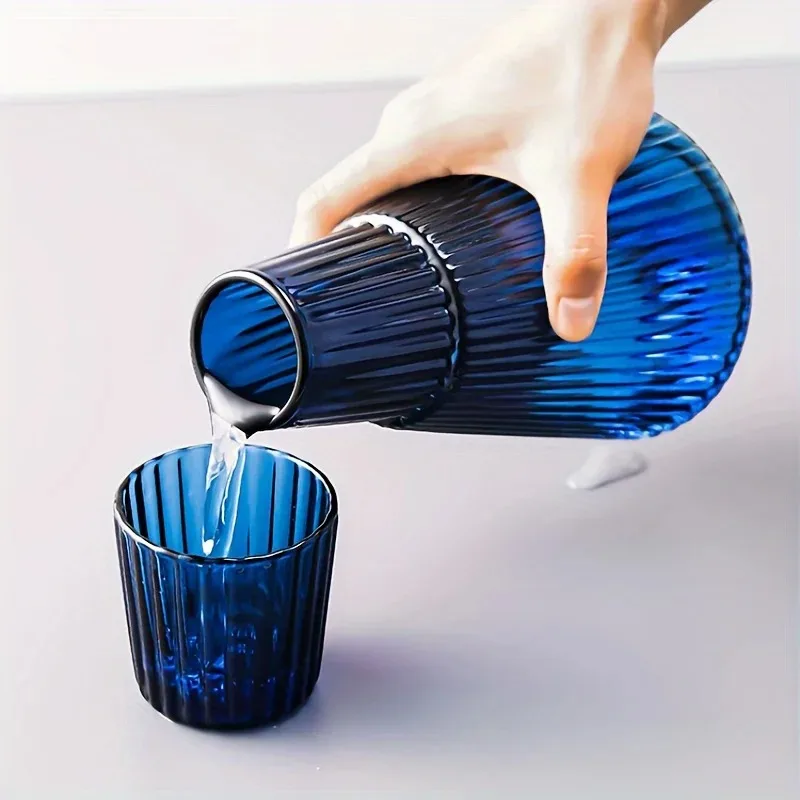 One-person Drinking Cup Pot Cover, Purely Handmade, Creative Colorful Heat-resistant Glass Cold Water Kettle Plus Cup