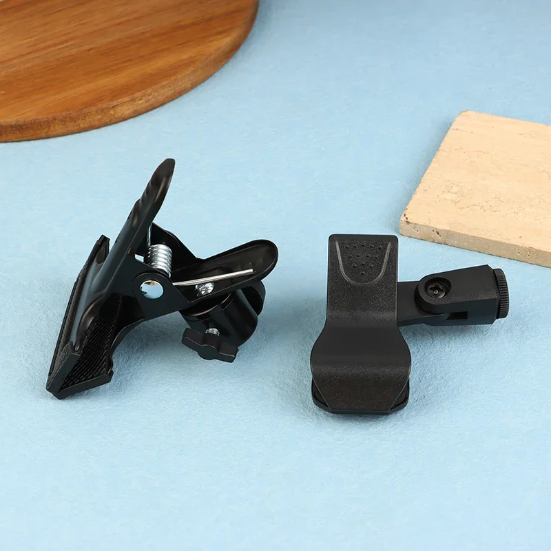 1 قطعة عبر غرزة كليب المشبك عدم الانزلاق الجدول حافة التطريز كليب قابل للتعديل الجدول المشبك 360 دوران كاميرا معدنية حامل ثلاثي القوائم