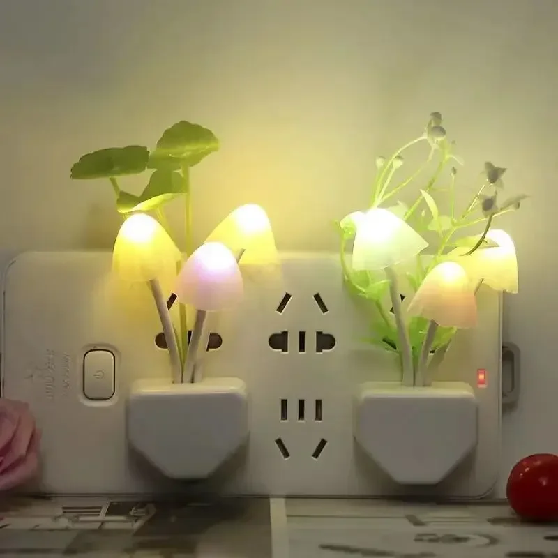 Lampe LED colorée contrôlée par la lumière pour chambre d'enfant, lampes 3D créatives, nouveau cuir chevelu particulier, eau chaude, chambre plus lente