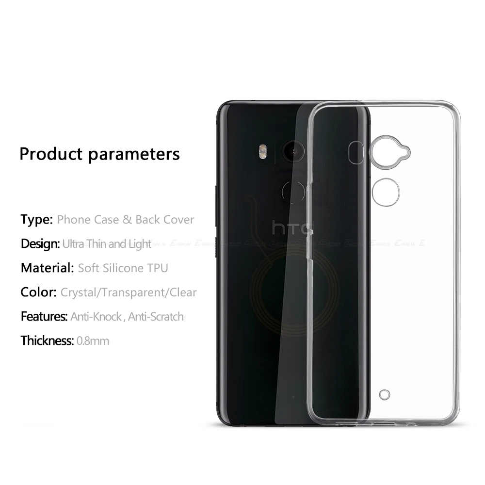 Ultra Thin Clear Soft Protective TPU Case For HTC U19e Desire 21 20 Pro 19 Plus 816 Silicone Back Phone Cover