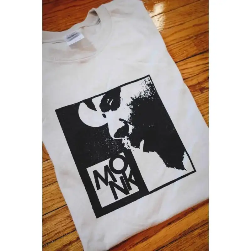 Vintage Thelonious Sphere Monk Jazz White T Shirt Davis Mingus Blue Note