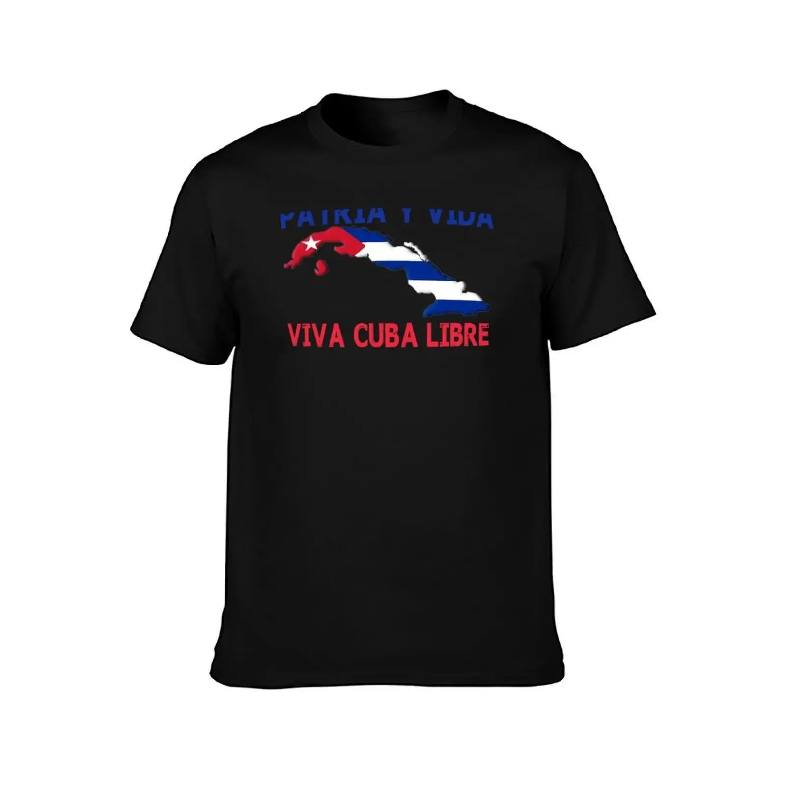 PATRIA Y VIDA VIVA CUBA LIBRE vintage T-Shirt Lightweight Gym Training T-Shirt(4XL 5XL 6XL No Shipping)