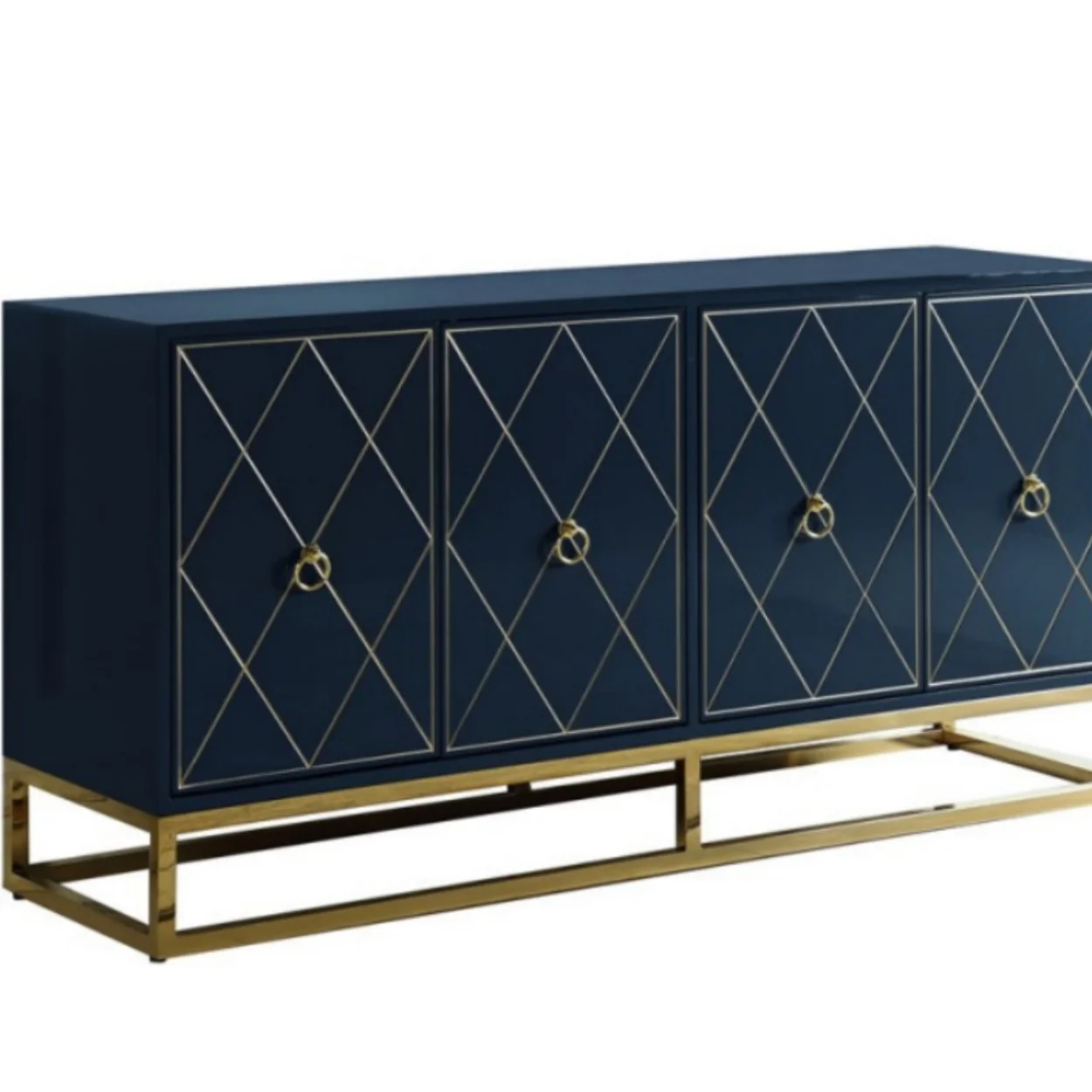 

# Wholesale Rustic Recycled Wood Golden 4 Doors Gorgeous Modern-like Feel Sideboard