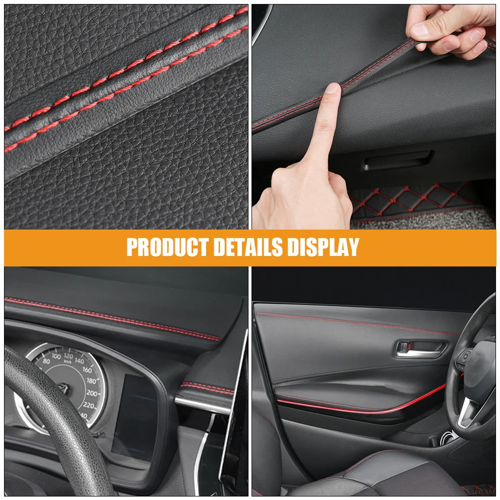 

1-рулонная декоративная накладка автомобиля, полиуретановый материал, молдинг накладки двери, автомобильная гибкая внутренняя защита зазора автомобиля, автомобильная полоса