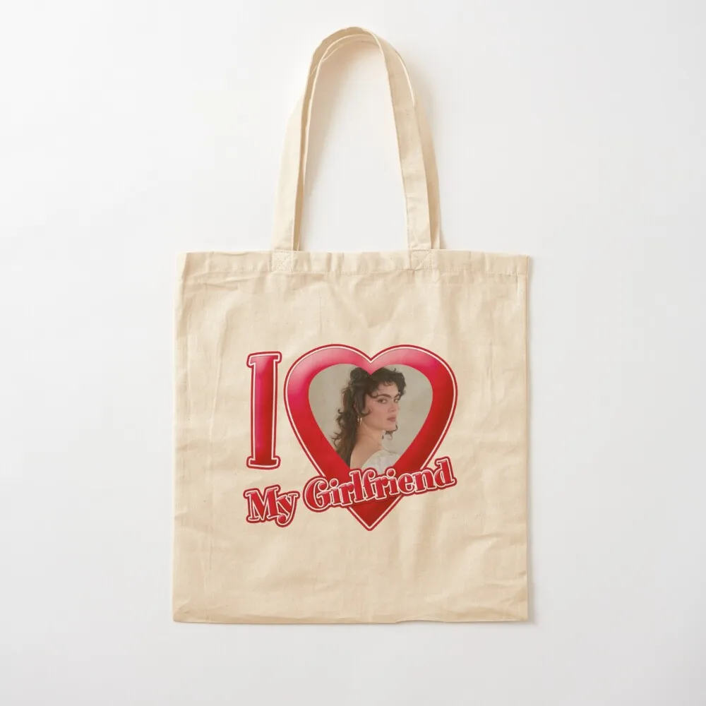 i love my girlfriend - abigail morris from the last dinner party Tote Bag shoping bag bags luxury women Canvas Tote Bag