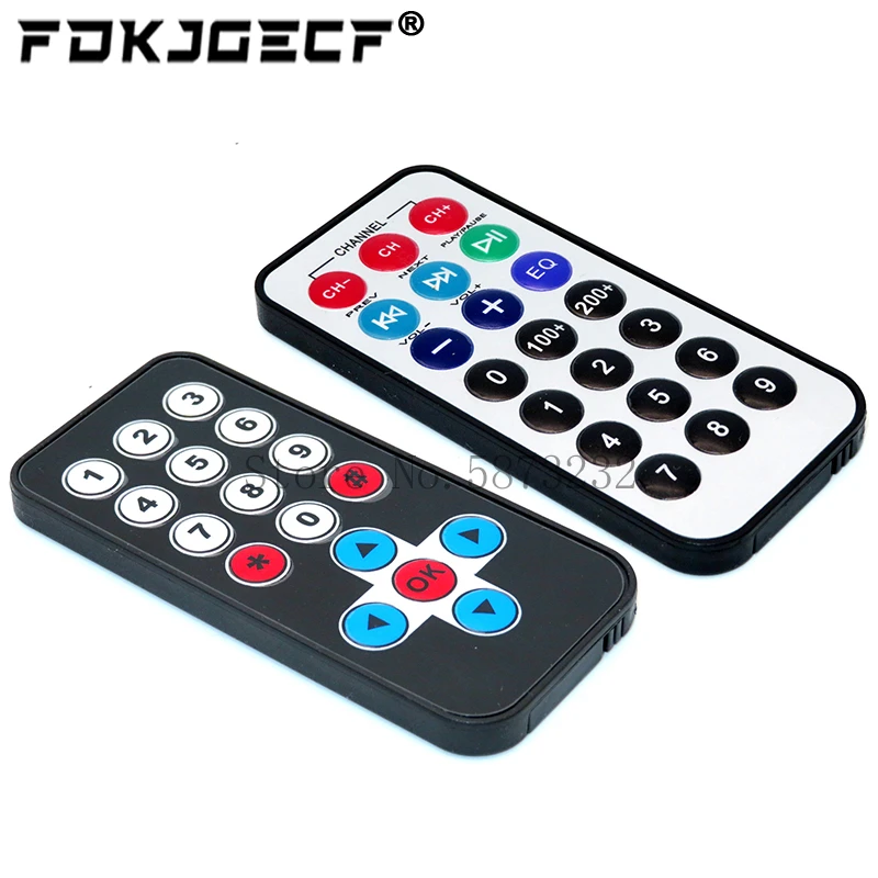 38khz MCU learning board IR remote control Infrared decoder for protocol remote control For arduino .MP3 .MP4 Black / White