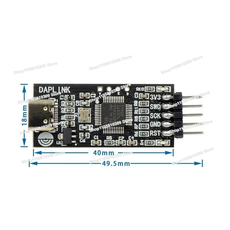 Emulator STM32 Development Debugger SWD/USB Serial Port Offline Downloader, Drive-free Typec