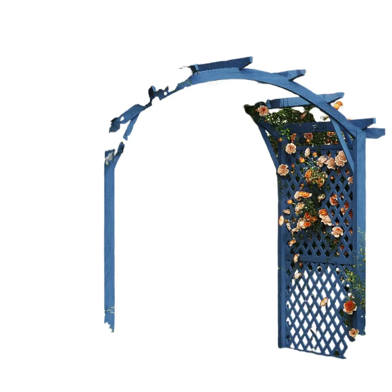 

Antiseptic wood arch flower stand outdoor garden climbing vine stand villa home solid wood grape stand court