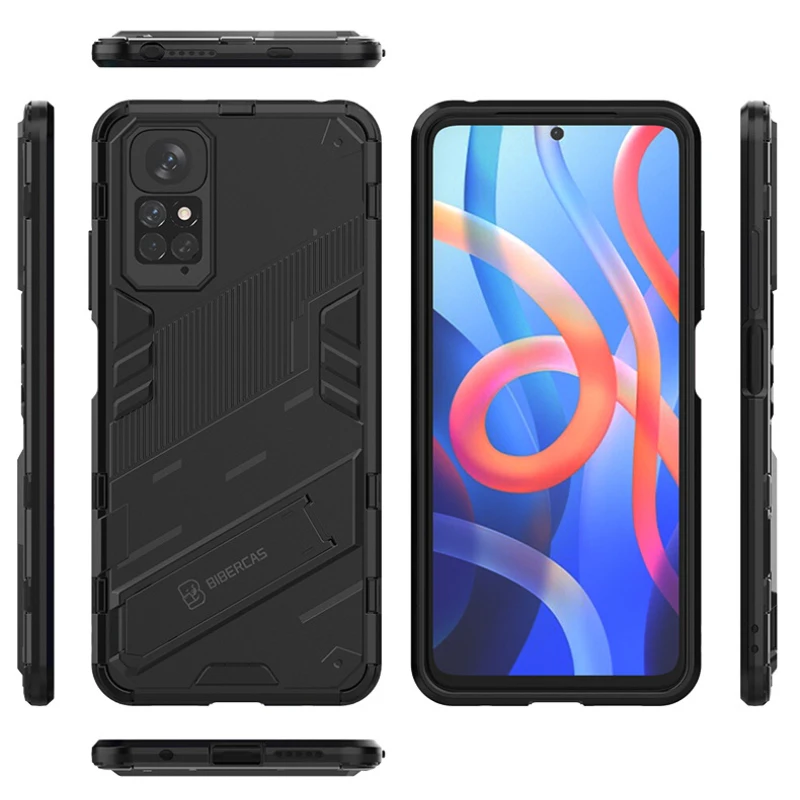 For Xiaomi Redmi 9 10 Prime 9 Power 9A 9C 9T 9i 10A 10X Case Shockproof Armor Back Cover Anti-Fall Protect Kickstand Coque Cases