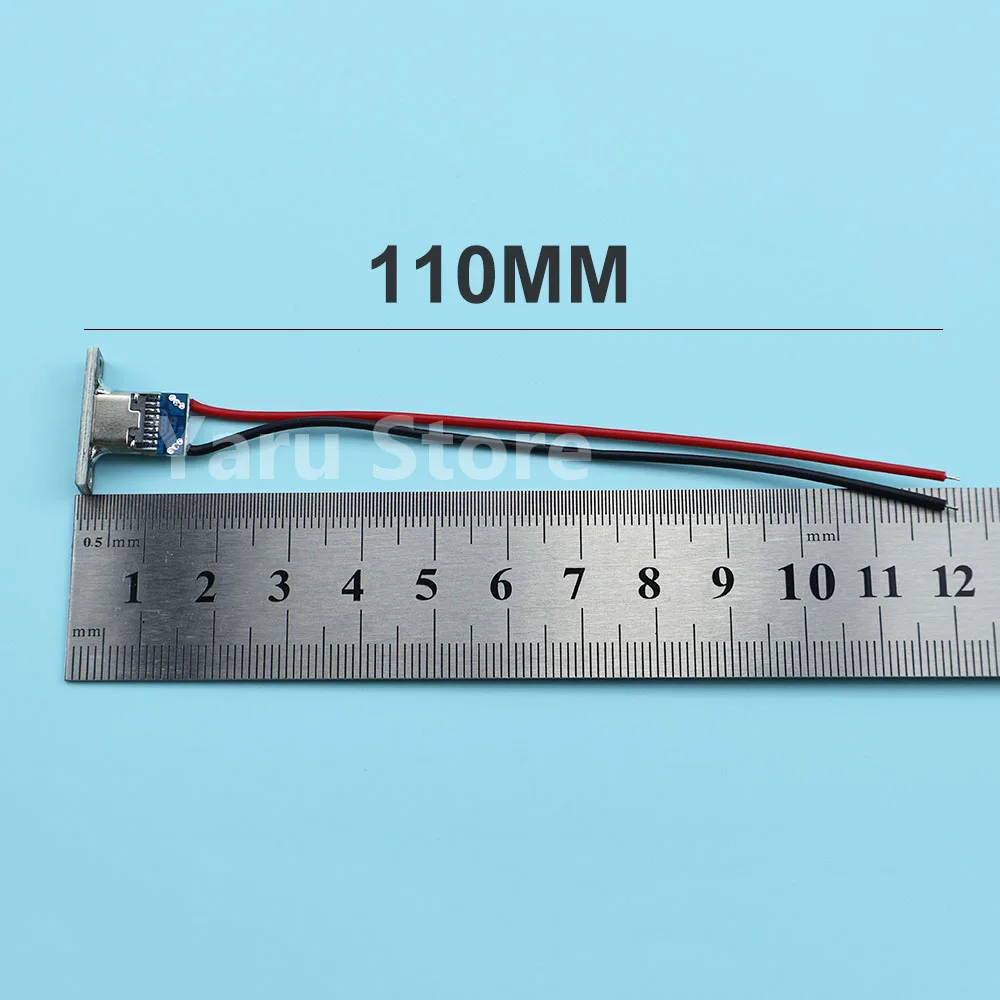 2PCS USB Jack Type-C 2/4P Waterproof Strip Line Of Solder Joint Female Connector Jack Charging Port USB Type C Socket Connector