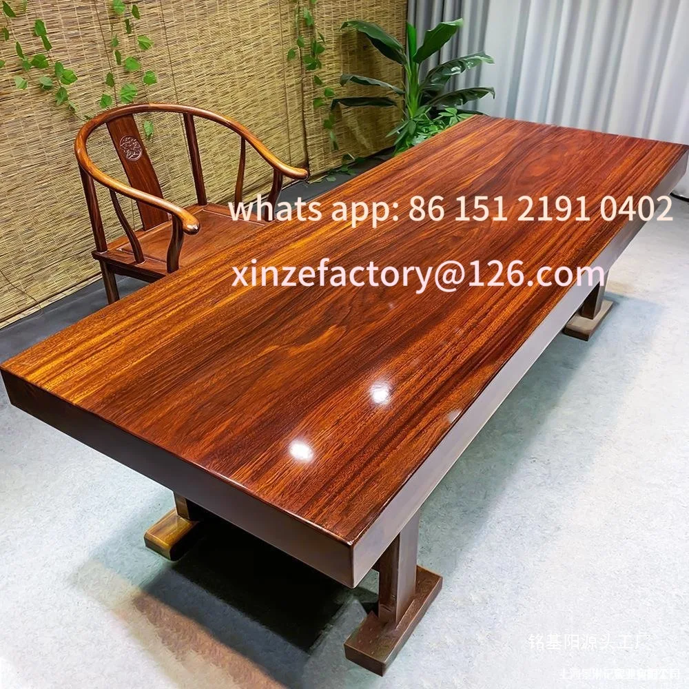 

Customizable mahogany large board Okamba coffee table log boss sub pear mahogany tea table tea board integrated