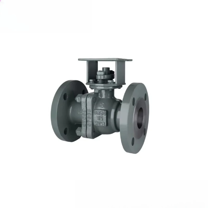 PN16 WCB flanged ball valve, industrial floating ball valve, carbon steel two-piece full-bore valve, factory direct sales