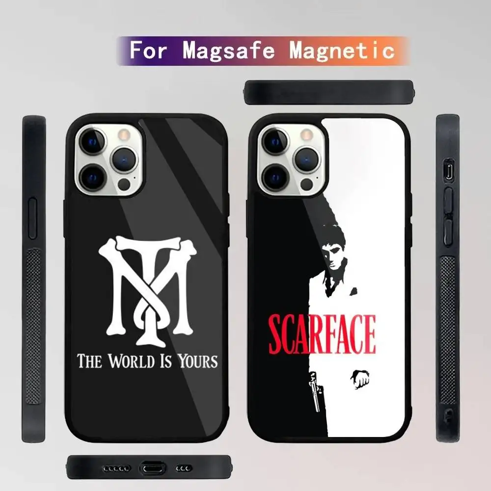

Film S-Scarface Phone Case For iPhone 16,15,14,13,12,11,Plus,Pro,Max Mini Magsafe Magnetic Wireless Charging