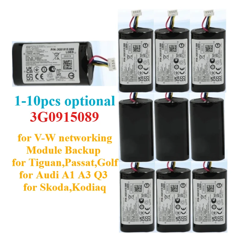 1-10pcs 3G0915089 Capacitor for V-W Networking Module Backup for Tiguan,Passat,Golf for Audi A1 A3 Q3 for Skoda,Kodiaq IC Chip