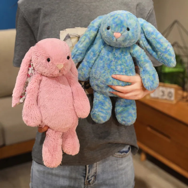 

31cm Little Rabbit Plush Toy Rabbit Stuffed Doll Animals Soft Dolls Candy Color Bunny Pillow Girls Boys Birthday Presents Kids