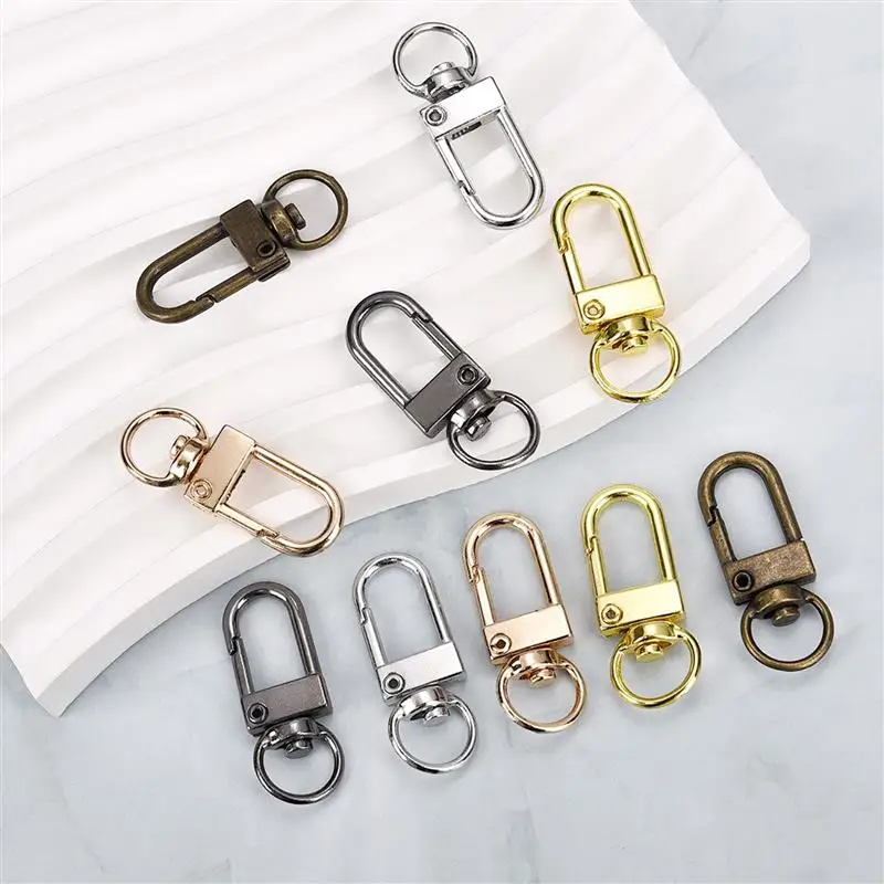 10 قطعة خطاطيف قافلة للقفل مشبك قفل الابازيم الذهب والفضة مطلي DIY بها بنفسك صنع المجوهرات النتائج ل المفاتيح قلادة سوار لوازم
