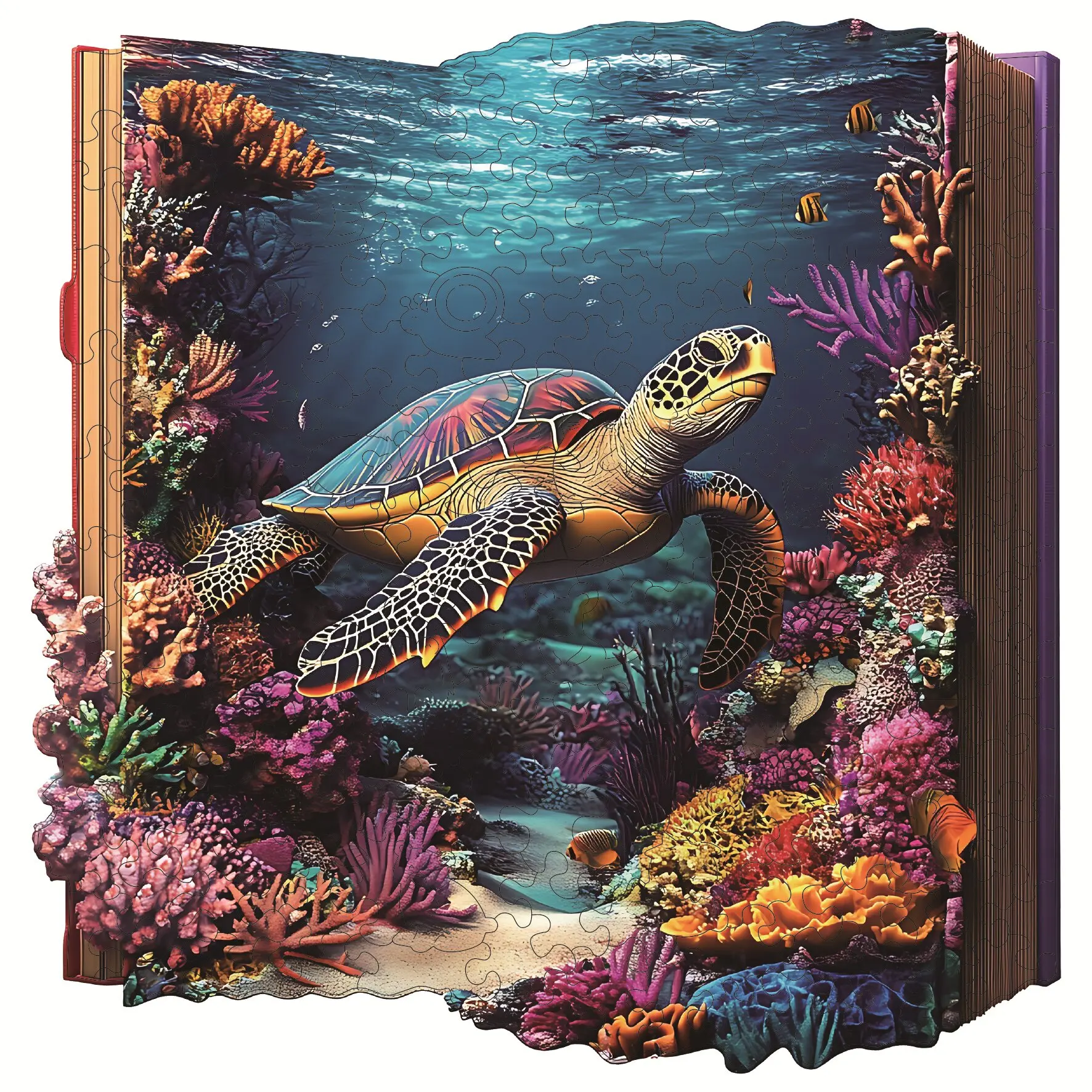 ๐ฟ Tranquil Turtle: Mindful Wooden Art Puzzle for Relaxation & Focus 1