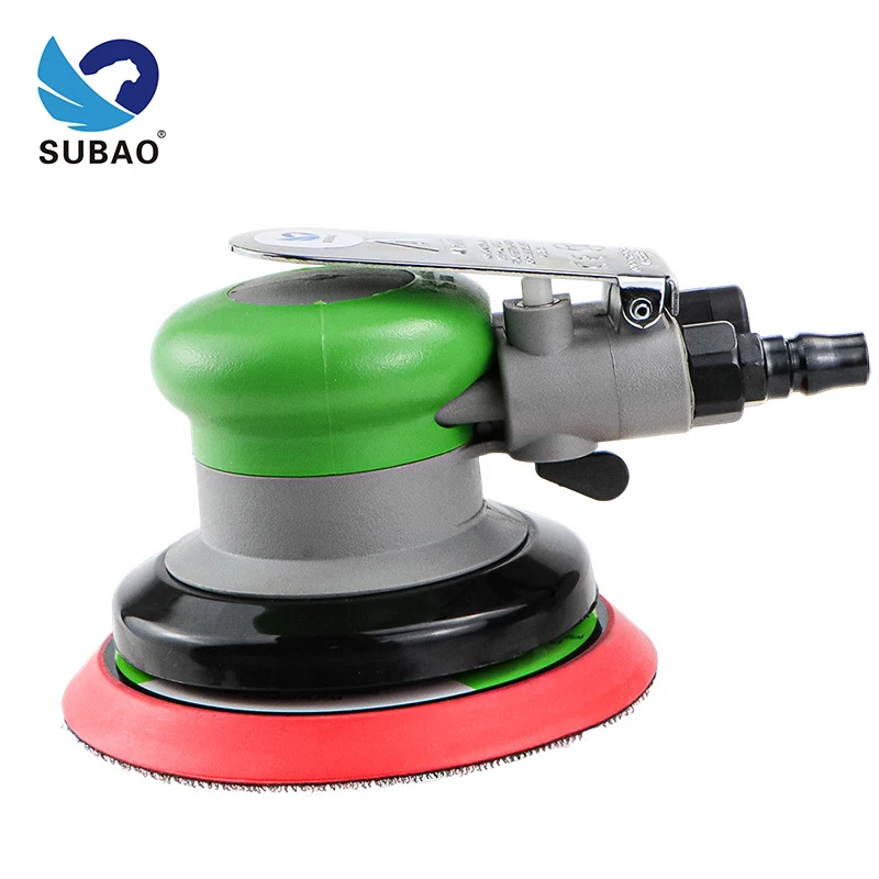 

SUBAO 5" Pneumatic Offset Sandpaper Machine A5 Green Gray Powerful Sander Polishing Sanding Waxing Rust Removal