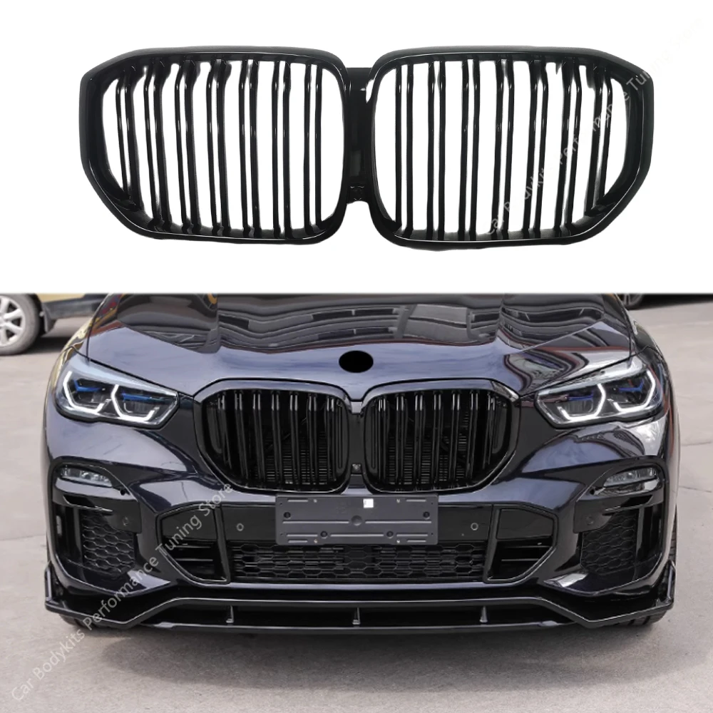 

M Style Gloss Black Air Intake Grille For Bmw X5 G05 30d 40i 40d 45e M50i M50d Pre-Lci Front Kidney Grille Bodykit 2018-2023