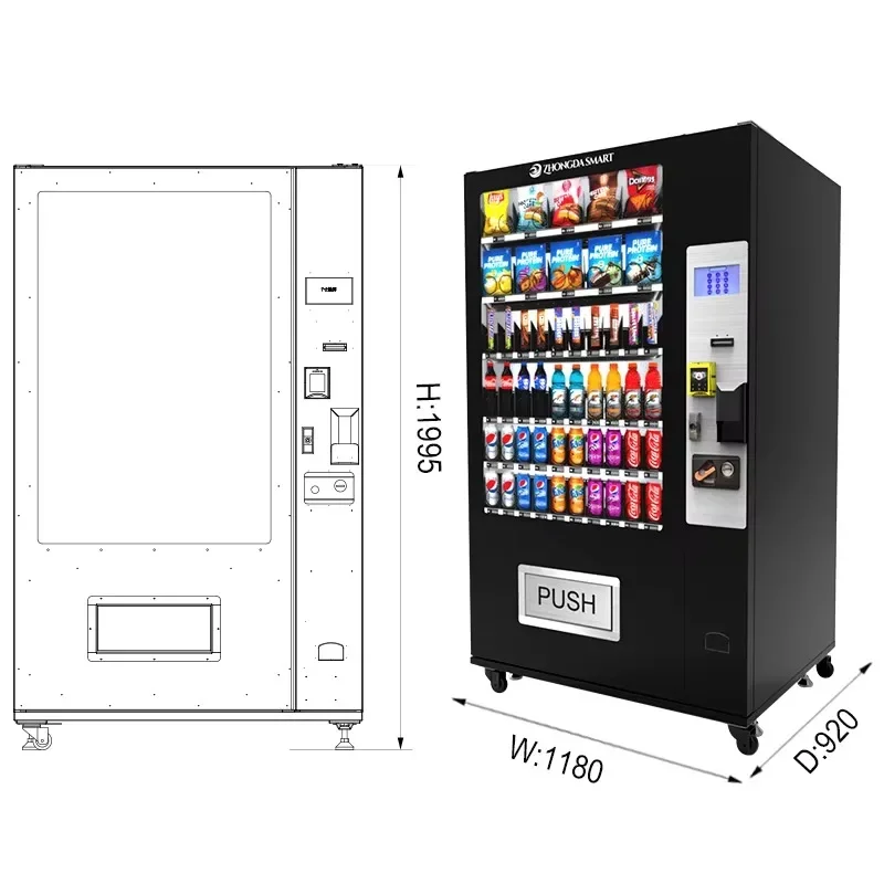 Self-service Digital Cost-effective Compact European Snack Vending Machine Custom Distributeur Automatique Retail Items