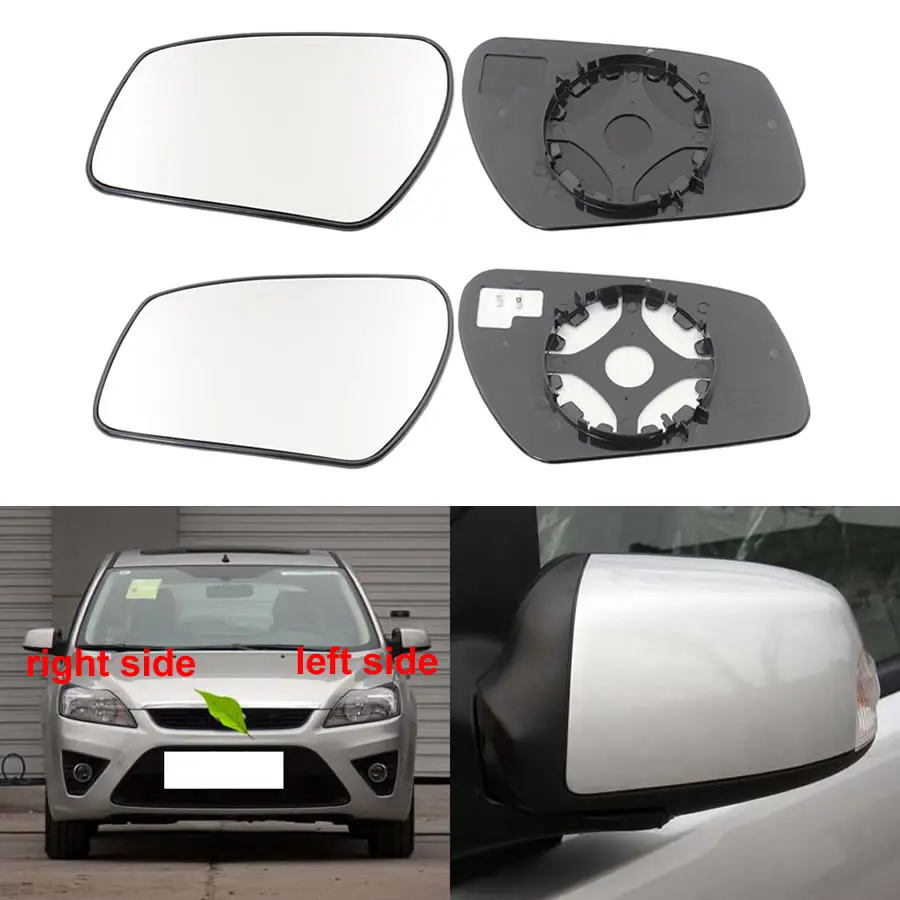 For Ford Focus 2005 2006 2007 2008 - 2014 Car Accessories Exteriors Part Side Rearview Mirror Lenses Reflective Glass Lens