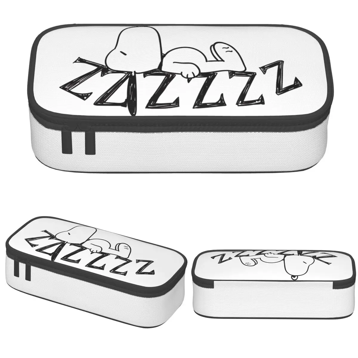 

Cartoon Snoopy Sleep Peanuts Pencil Cases Pen Box Bags for Student Large Storage School Supplies Zipper Pencilcases