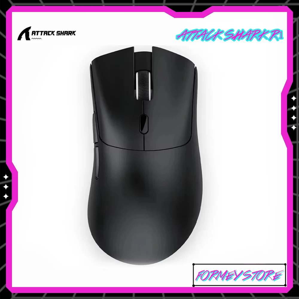 Attack Shark R1 18000dpi Connection Macro Wireless Bluetooth Gaming Mouse PAW3311 Three Mode Mouse Gamer Mouse  for E-sports